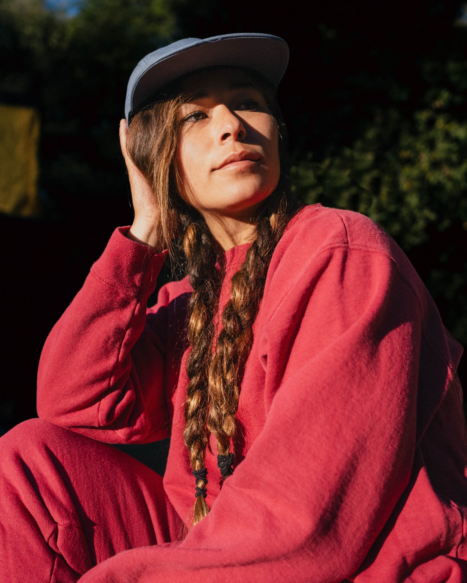 Adult Cotton Fleece LS Crew