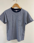 SS Crew Neck Tee w/ PKT - Microstripe
