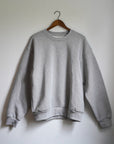 Cotton Fleece Pullover V-Notch Crew