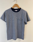 SS Crew Neck Tee w/ PKT - Microstripe
