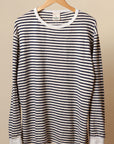 Adult Long Sleeve Crew Neck Hemp Stripe