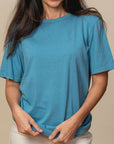 Adult Short Sleeve Crew Neck Viscose Hemp