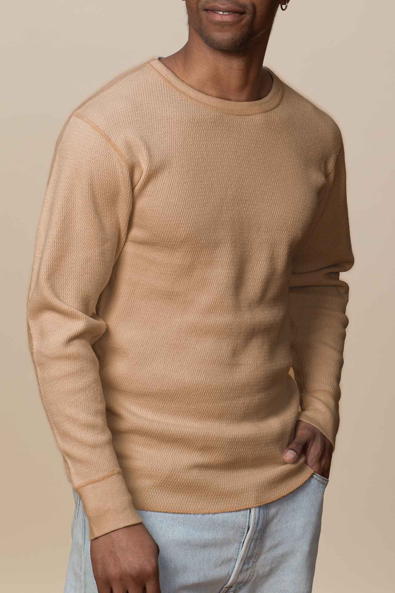 Adult Long Sleeve Crew Neck Raschel Thermal