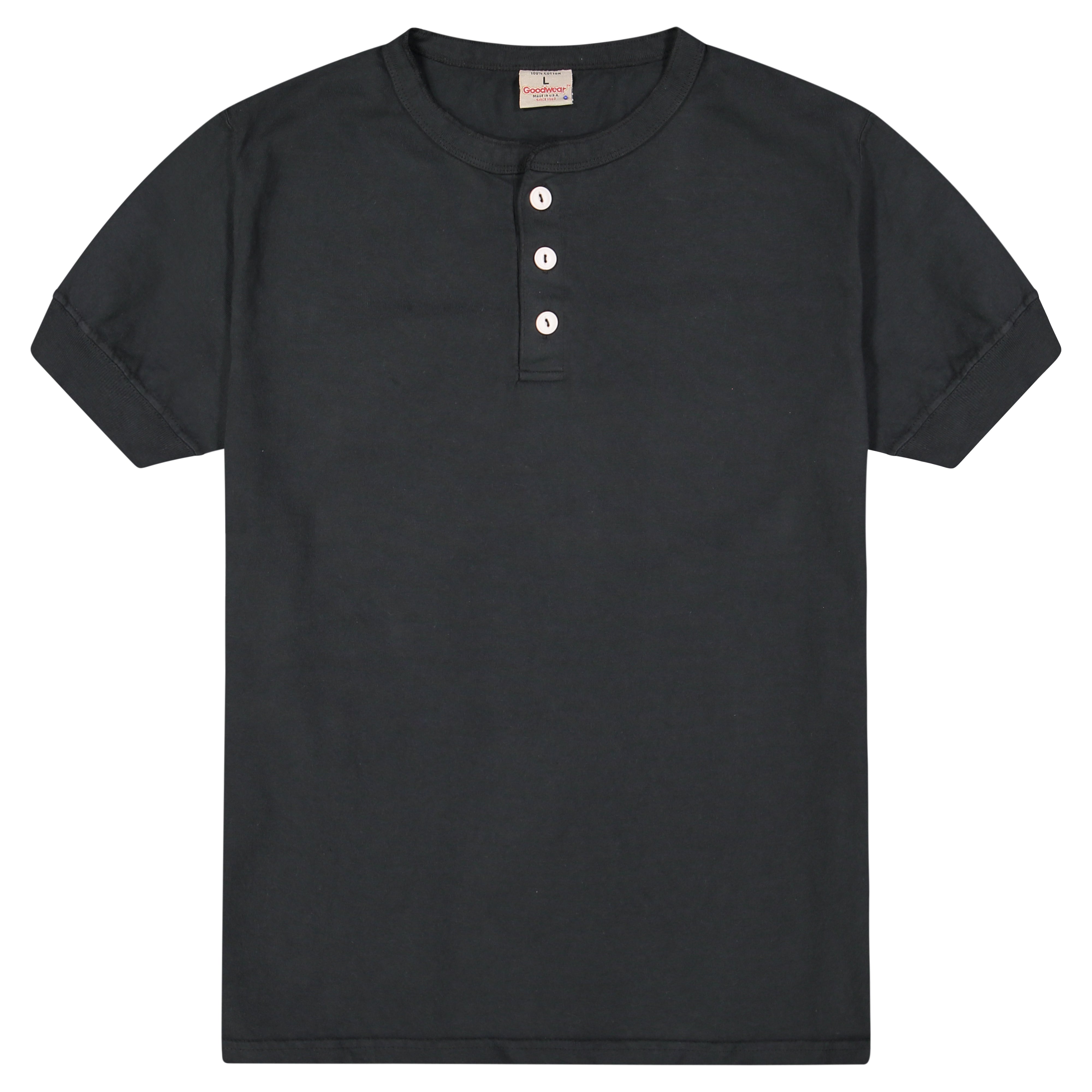 100% Cotton Long Sleeve Henley | Made In USA – Goodwear USA
