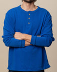 Adult Long Sleeve Henley Classic Fit