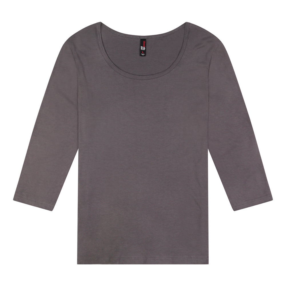Women's 3/4 Sleeve Scoop Neck Top