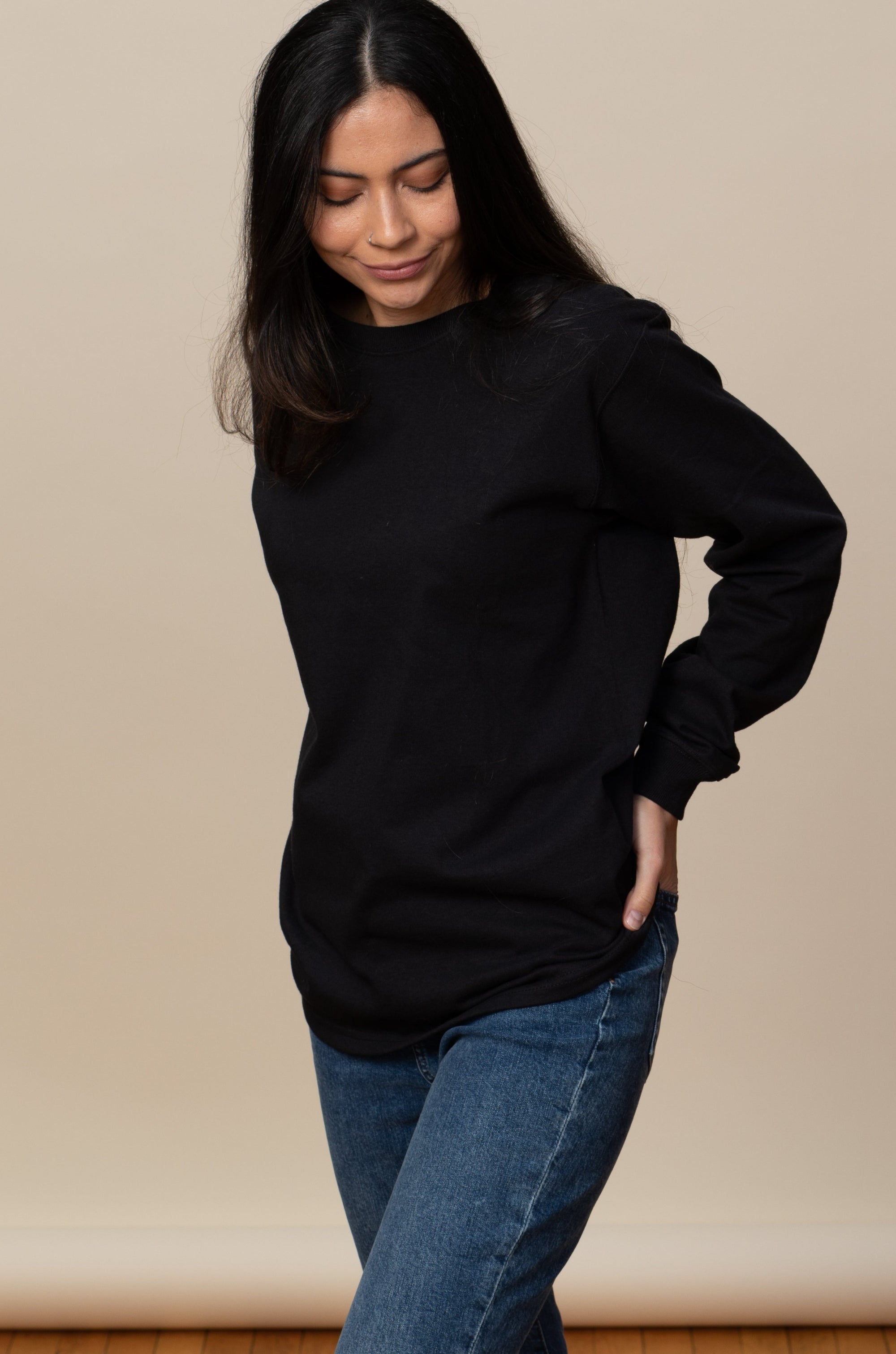 Adult Long Sleeve Crew Neck Classic Fit