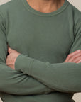 Adult Long Sleeve Crew Neck Raschel Thermal