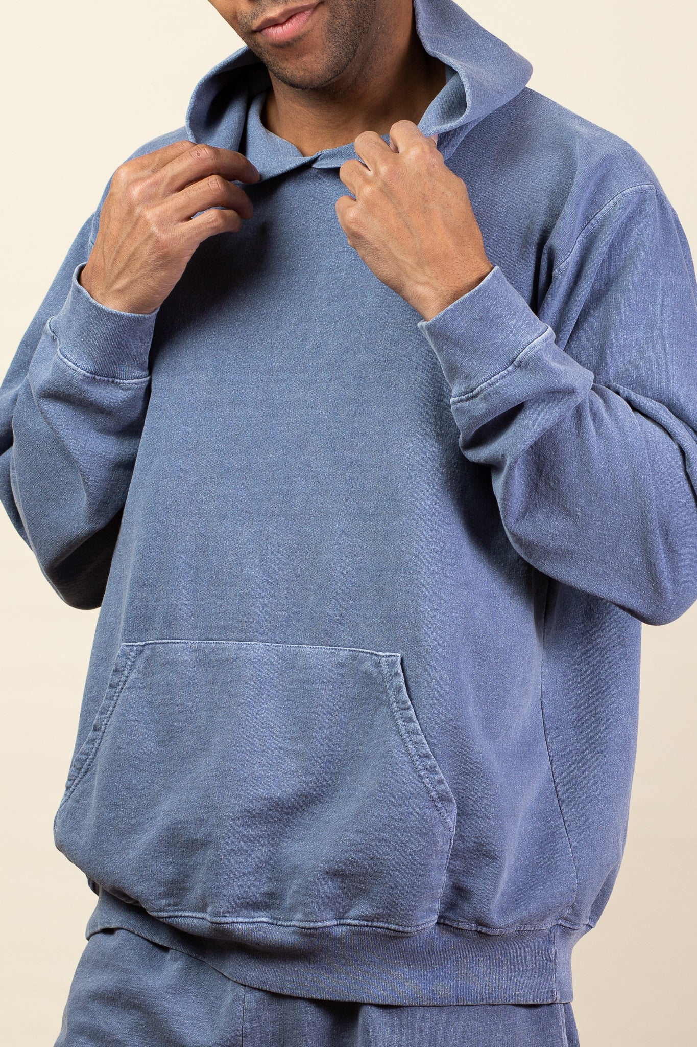 スウェット・トレーナー COVERNAT Terry Semi Over Raglan Man to Man Light Blue Midweight Terry Standard Crewneck | Reigning Champ