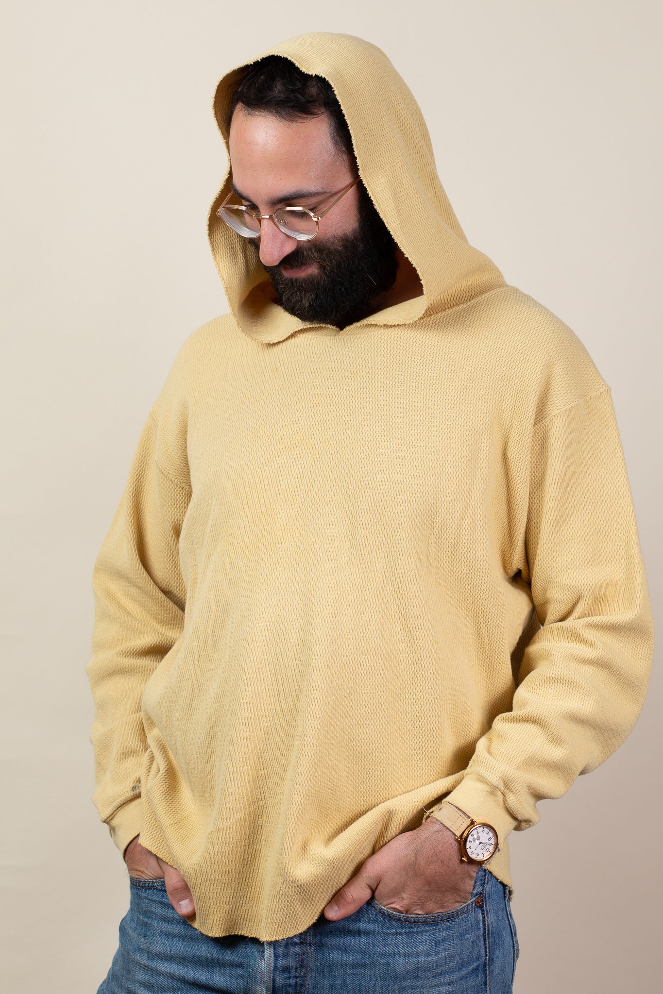 Long tee hoodie on sale