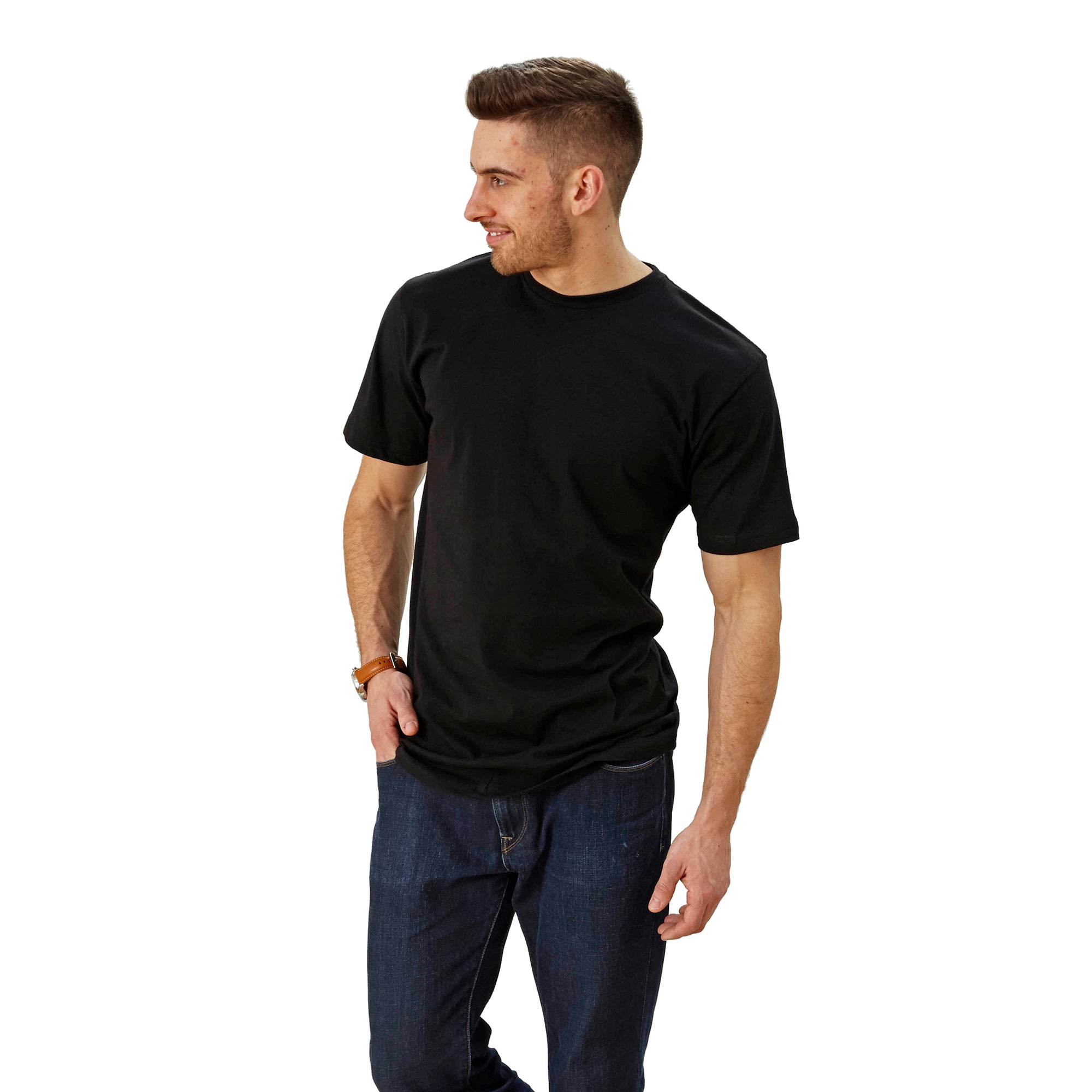 Men's T-Shirt Short Sleeve Shirt White / XL