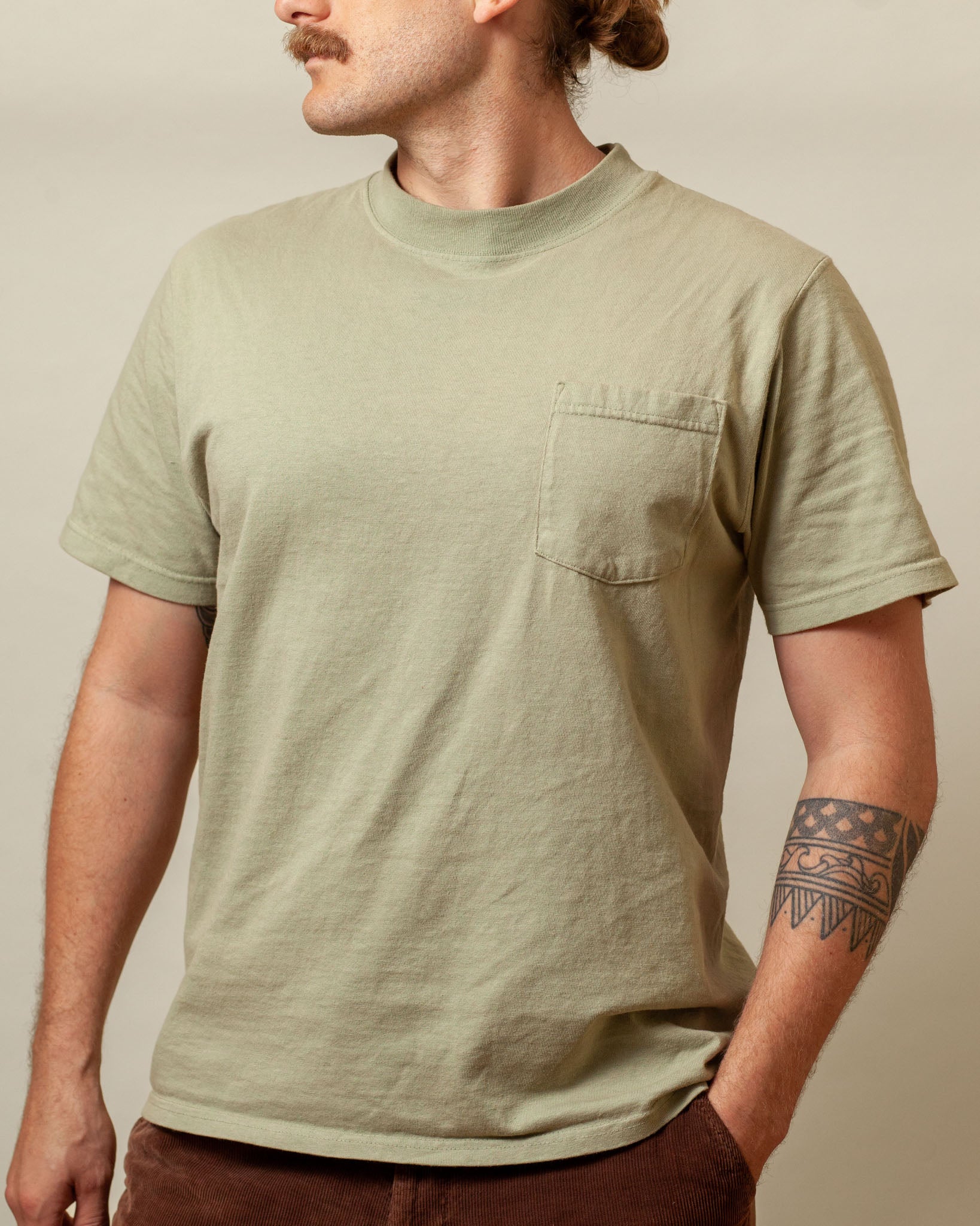 Goodwear Adult Pocket T Shirt Heavyweight Cotton Made in USA