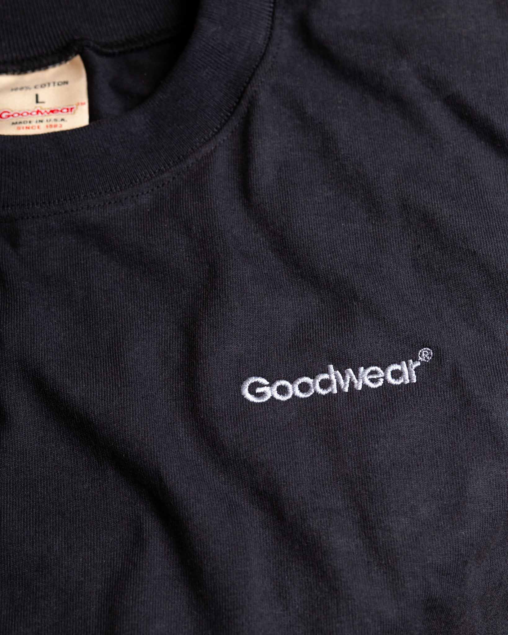 長袖 goodwear ロゴ 黒 Goodwear グッドウェア L S POCKET TEE カットソー・Tシャツ 長袖・七分