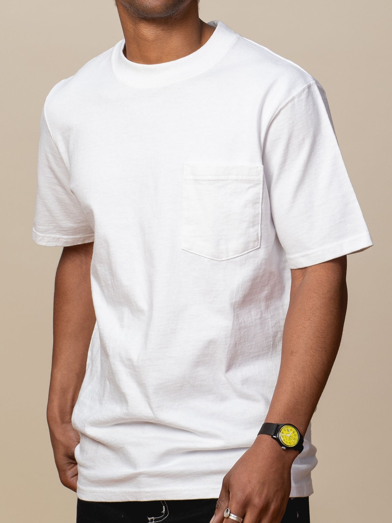Goodwear Adult Pocket T Shirt Heavyweight Cotton Made in USA 