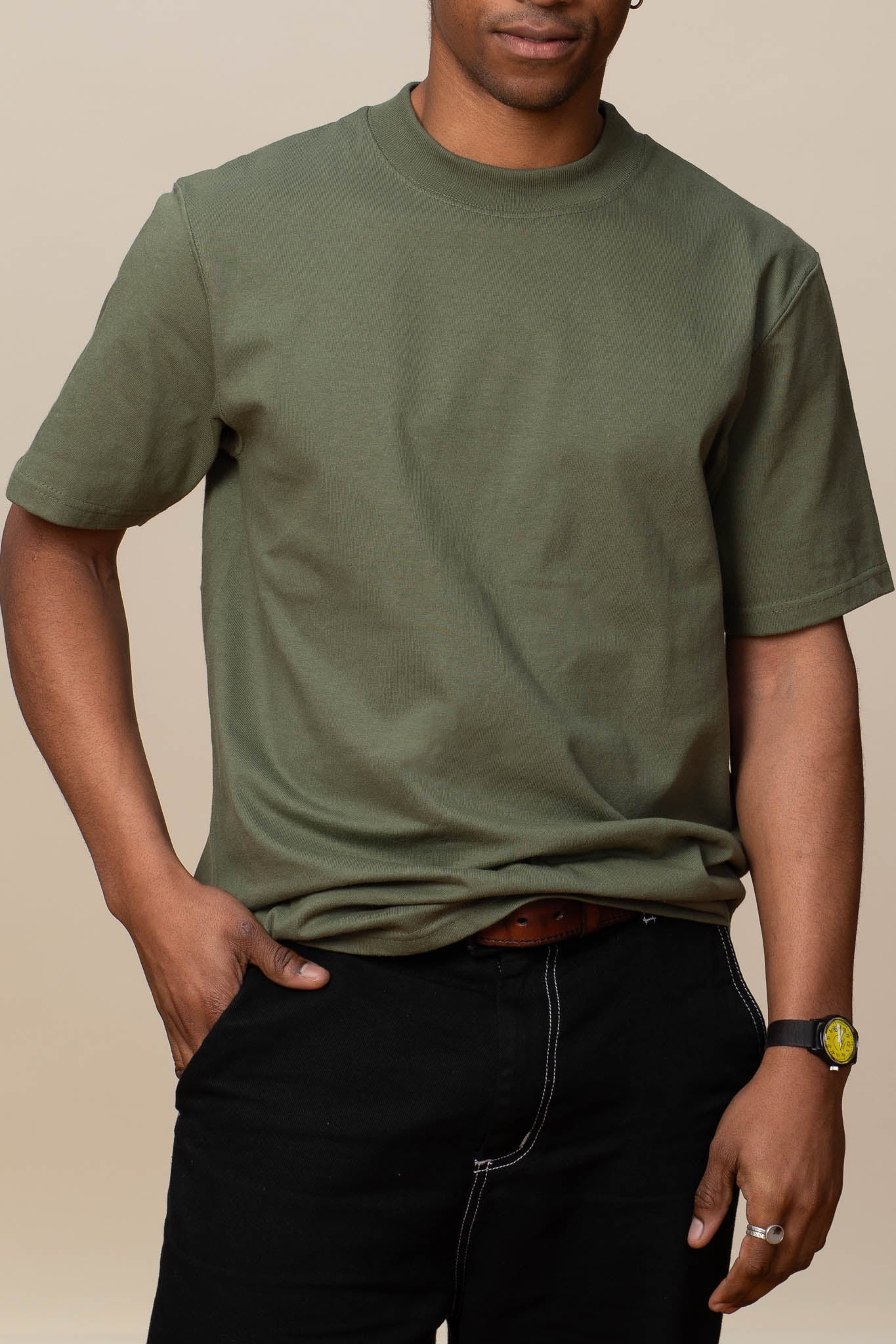 新品50%off Goodwear HENRY-NECK T-SHIRT GRY sizeM
