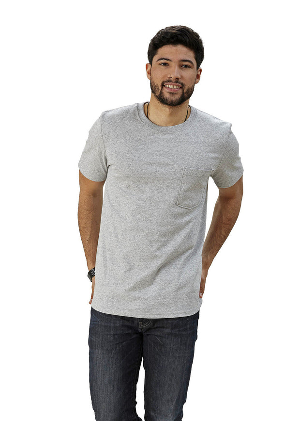 Adult Short Sleeve Crew Neck with Pocket Slim Fit