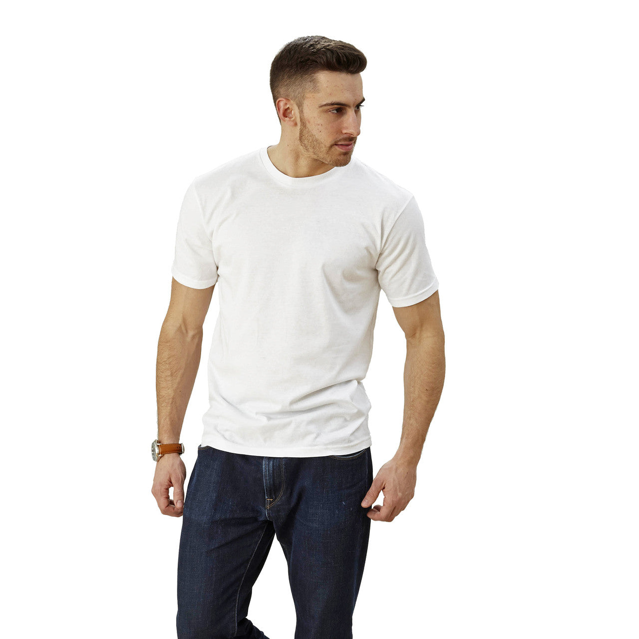 light weight crew neck slim fit shirt