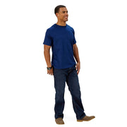 Adult Short Sleeve Crew Neck Slim Fit in Indigo