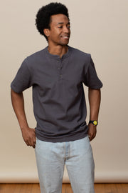Adult Short Sleeve Henley Classic Fit