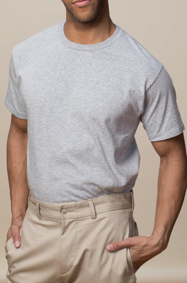 Adult Short Sleeve Crew Neck-Undershirt 2-PACK