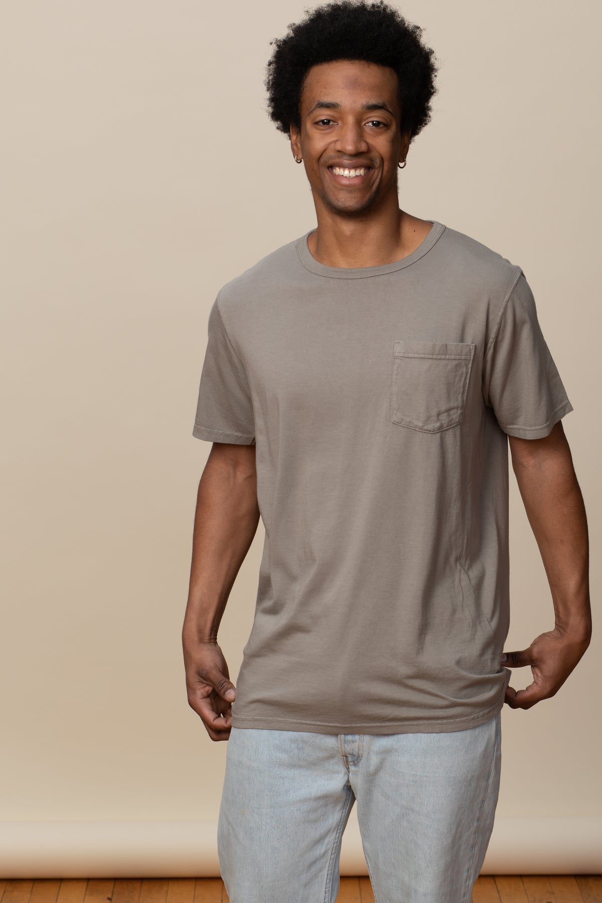 Goodwear USA Men's Lightweight Pocket T Shirt Hemp Made in USA